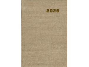 Ημερολόγιο 2 ημέρες/σελίδα ADAM 2026 7,5x10,5cm με λάστιχο σκληρό εξώφυλλο διάφορα χρώματα