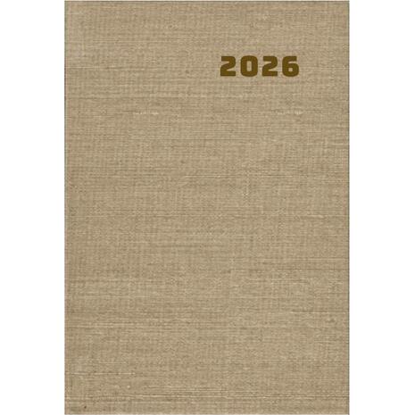 Ημερολόγιο 2 ημέρες/σελίδα ADAM 2026 7,5x10,5cm με λάστιχο σκληρό εξώφυλλο διάφορα χρώματα