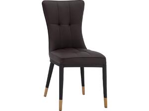 ΚΑΡΕΚΛΑ SAMMY ΜΕ ΚΑΦΕ PU & ΜΑΥΡΟ ΜΕΤΑΛΛΙΚΟ ΣΚΕΛΕΤΟ HM8722.12 46x54x95Υ εκ. (Καφέ)