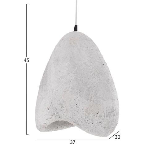 ΦΩΤΙΣΤΙΚΟ ΟΡΟΦΗΣ ΜΕ ΟΨΗ ΠΕΤΡΑΣ STONER (S) HM4417.02 ΛΕΥΚΟ 37x30x45Υεκ.