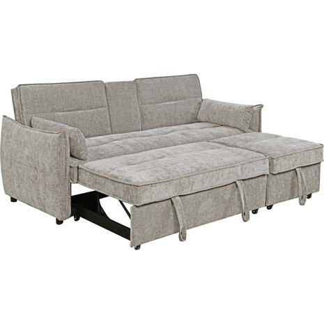 ΚΑΝΑΠΕΣ ΚΡΕΒΑΤΙ 2-ΘΕΣΙΟΣ VELAR HM3305.03 ΜΠΕΖ ΥΦΑΣΜΑ 208x86x85Υεκ.