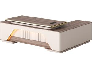 ΓΡΑΦΕΙΟ ΓΩΝΙΑ ΣΕΙΡΑ SUPERON HM2137L ΜΕΛΑΜΙΝΗ ΜΠΕΖ--LED ΦΩΤΙΣΜΟΣ 240x180x76Υεκ.