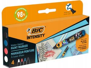 Μαρκαδόροι ανεξίτηλοι Bic Intensity (πακέτο 4 τεμαχίων)