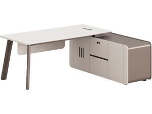 ΓΡΑΦΕΙΟ ΔΕΞΙΑ ΓΩΝΙΑ NEWLINE HM18271R ΜΕΛΑΜΙΝΗ ΕΚΡΟΥ-ΑΝΟΙΧΤΟ ΚΑΦΕ 200x165x75Υεκ