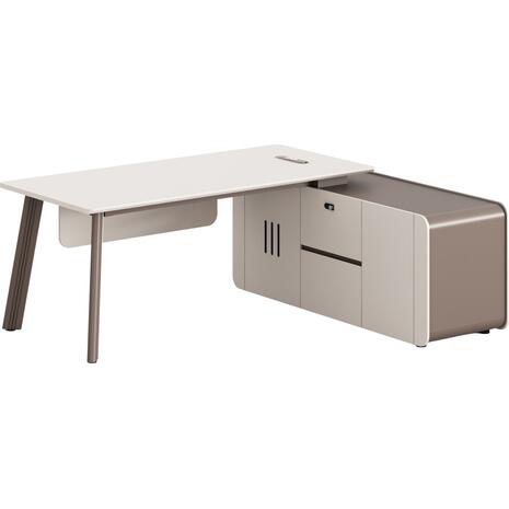 ΓΡΑΦΕΙΟ ΔΕΞΙΑ ΓΩΝΙΑ NEWLINE HM18271R ΜΕΛΑΜΙΝΗ ΕΚΡΟΥ-ΑΝΟΙΧΤΟ ΚΑΦΕ 200x165x75Υεκ