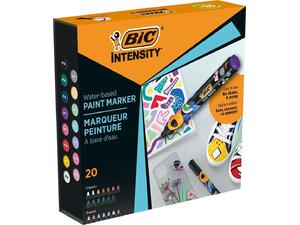 Μαρκαδόροι ζωγραφικής Bic Intensity Classic & Pastel (πακέτο 20 τεμαχίων)