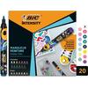 Μαρκαδόροι ζωγραφικής Bic Intensity Classic & Pastel (πακέτο 20 τεμαχίων)