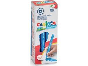 Μαρκαδόροι ζωγραφικής CARIOCA JUMBO Σιέλ (12 τεμάχια)