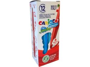 Μαρκαδόροι ζωγραφικής CARIOCA JUMBO Μπλε (12 τεμάχια)