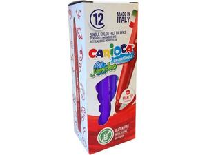 Μαρκαδόροι ζωγραφικής CARIOCA JUMBO Violet (12 τεμάχια)