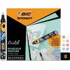 Μαρκαδόροι ζωγραφικής Bic Intensity Pastel (πακέτο 8 τεμαχίων)