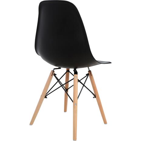 ΚΑΡΕΚΛΑ ΤΡΑΠΕΖΑΡΙΑΣ 2ΤΜΧ TWIST HM8460.22 ΜΑΥΡΟ PP--ΞΥΛΟ ΟΞΙΑΣ 46x50x82Υεκ. (σετ 2 τεμαχίων)