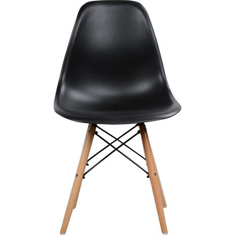 ΚΑΡΕΚΛΑ ΤΡΑΠΕΖΑΡΙΑΣ 2ΤΜΧ TWIST HM8460.22 ΜΑΥΡΟ PP--ΞΥΛΟ ΟΞΙΑΣ 46x50x82Υεκ. (σετ 2 τεμαχίων)