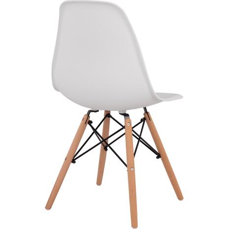 ΚΑΡΕΚΛΑ ΤΡΑΠΕΖΑΡΙΑΣ 2ΤΜΧ TWIST HM8460.21 ΛΕΥΚΟ PP--ΞΥΛΟ ΟΞΙΑΣ 46x50x82Υεκ. (σετ 2 τεμαχίων)