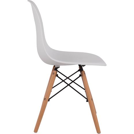 ΚΑΡΕΚΛΑ ΤΡΑΠΕΖΑΡΙΑΣ 2ΤΜΧ TWIST HM8460.21 ΛΕΥΚΟ PP--ΞΥΛΟ ΟΞΙΑΣ 46x50x82Υεκ. (σετ 2 τεμαχίων)