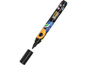 Μαρκαδόρος Bic Paint Marking Ακρυλικός με στρογγυλή μύτη Μαύρο