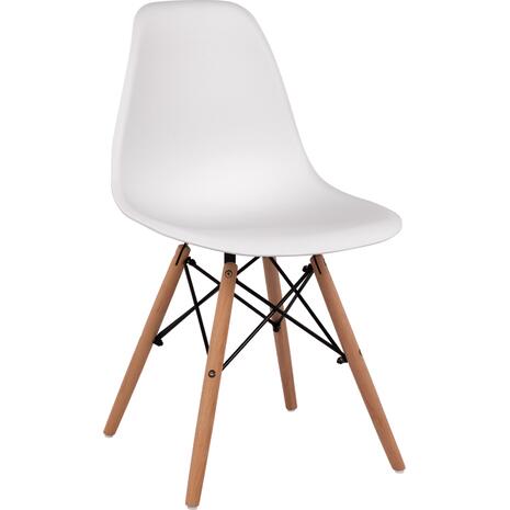 ΚΑΡΕΚΛΑ ΤΡΑΠΕΖΑΡΙΑΣ 2ΤΜΧ TWIST HM8460.21 ΛΕΥΚΟ PP--ΞΥΛΟ ΟΞΙΑΣ 46x50x82Υεκ. (σετ 2 τεμαχίων)