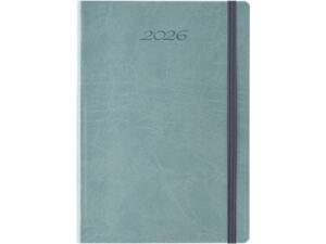 Ημερολόγιο Linardatos Ημερήσιο Koloro Πετρόλ εύκαμπτο εξώφυλλο δερματίνη με λάστιχο 14x21 2026 (62173-D)