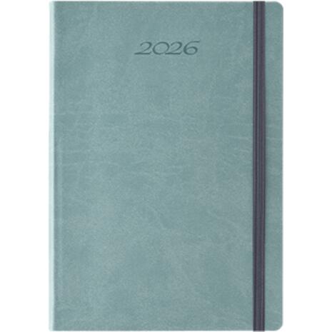 Ημερολόγιο Linardatos Ημερήσιο Koloro Πετρόλ εύκαμπτο εξώφυλλο δερματίνη με λάστιχο 14x21 2026 (62173-D)