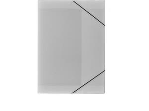 Φάκελος με λάστιχο PP 25x35cm ημιδιάφανο λευκό (Λευκό)