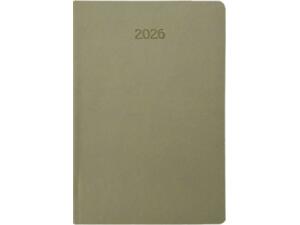 Ημερολόγιο ημερήσιο 2026 Linardatos Vasco ημιεύκαμπτο 17x24cm (62184-C) Λαδί