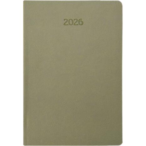 Ημερολόγιο ημερήσιο 2026 Linardatos Vasco ημιεύκαμπτο 17x24cm (62184-C) Λαδί