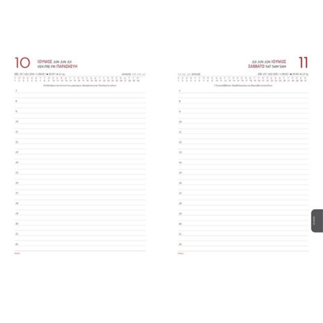 Ημερολόγιο ημερήσιο 2026 Linardatos Vasco ημιεύκαμπτο 17x24cm (62184-C) Λαδί