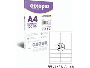 Ετικέτες αυτοκόλλητες Octopus 99.1x38.1mm πακ.100 φύλλα