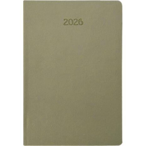 Ημερολόγιο ημερήσιο 2026 Linardatos Vasco ημιεύκαμπτο 14x21cm (62183-C) Λαδί