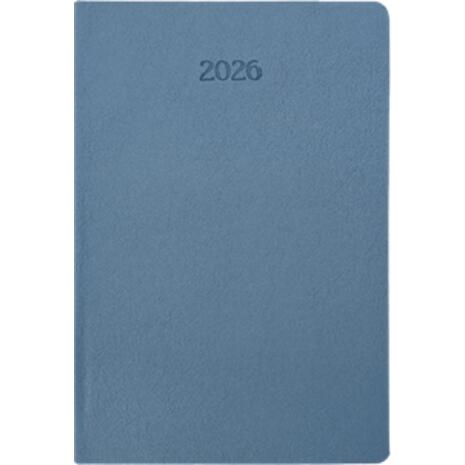 Ημερολόγιο ημερήσιο 2026 Linardatos Vasco ημιεύκαμπτο 14x21cm (62183-A) Γαλάζιο