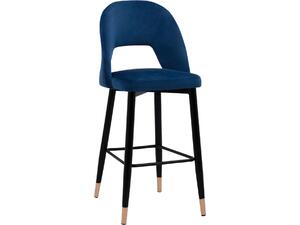 ΣΚΑΜΠΟ ΜΠΑΡ HARPER HM8526.08 ΒΕΛΟΥΔΟ ΜΠΛΕ ΜΕ ΜΕΤΑΛΛΙΚΟ ΣΚΕΛΕΤΟ 50x51x111Υ εκ.