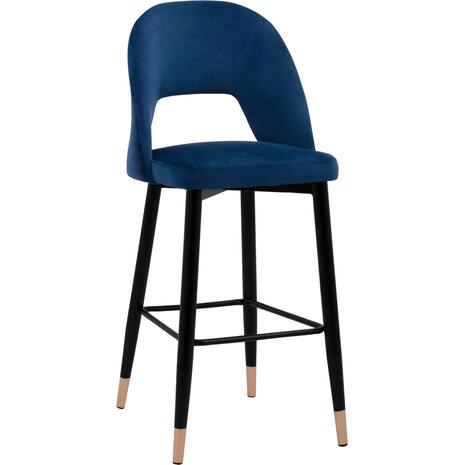 ΣΚΑΜΠΟ ΜΠΑΡ HARPER HM8526.08 ΒΕΛΟΥΔΟ ΜΠΛΕ ΜΕ ΜΕΤΑΛΛΙΚΟ ΣΚΕΛΕΤΟ 50x51x111Υ εκ.