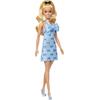 Mattel Barbie Fashionistas Doll 237 In Blue Bow Halter Dress, Blonde Ponytail With Bow Κούκλα FBR37 / HYT93