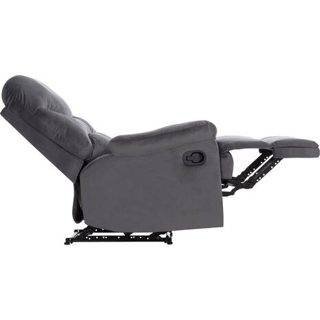 ΠΟΛΥΘΡΟΝΑ RELAX BRAYLEN HM3298.01 ΓΚΡΙ ΒΕΛΟΥΔΟ 85x90x95Υεκ.