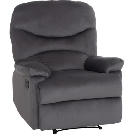 ΠΟΛΥΘΡΟΝΑ RELAX BRAYLEN HM3298.01 ΓΚΡΙ ΒΕΛΟΥΔΟ 85x90x95Υεκ.