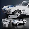 Mattel Brick Shop Hot Wheels Corvette Grand Sport Building Toy Kit (918 Pieces), For Collectors (JGR31)