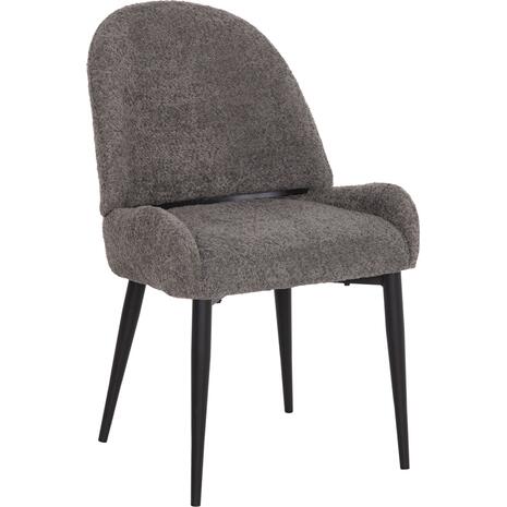 ΚΑΡΕΚΛΑ SARKY HM8585.11 ΥΦΑΣΜΑ ΜΠΟΥΚΛΕ ΓΚΡΙ ΜΕ ΜΕΤΑΛΛΙΚΑ ΠΟΔΙΑ 56x64x88Yεκ. (σετ 2 τεμαχίων)