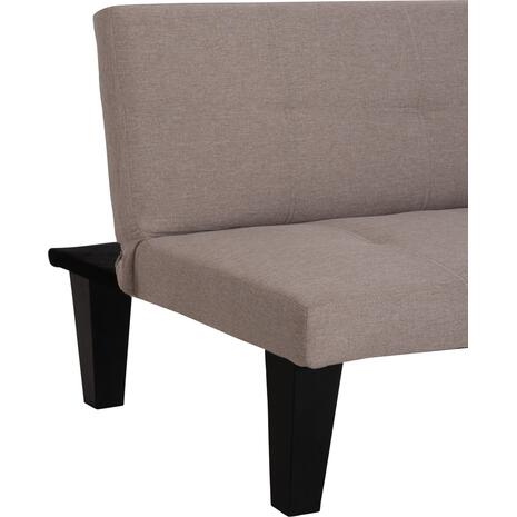 ΚΑΝΑΠΕΣ ΚΡΕΒΑΤΙ 3-ΘΕΣΙΟΣ KORO HM3304.04 ΜΠΕΖ PU ΔΕΡΜΑ 165x75x64Υεκ