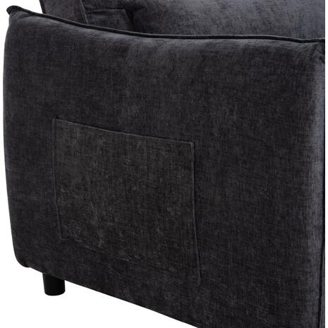 ΠΟΛΥΘΡΟΝΑ-ΚΡΕΒΑΤΙ ORYN HM3307.01 ΓΚΡΙ ΥΦΑΣΜΑ 85x88x78Υεκ.