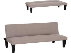 ΚΑΝΑΠΕΣ ΚΡΕΒΑΤΙ 3-ΘΕΣΙΟΣ KORO HM3304.04 ΜΠΕΖ PU ΔΕΡΜΑ 165x75x64Υεκ