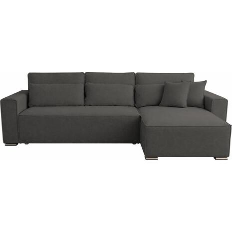 ΚΑΝΑΠΕΣ ΚΡΕΒΑΤΙ ΑΝΑΣΤΡΕΨΙΜH ΓΩΝΙΑ CORNERA HM3335.01 ΓΚΡΙ ΥΦΑΣΜΑ 269x155x89Yεκ