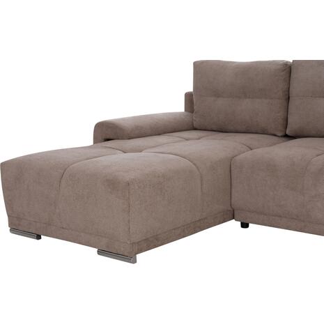 ΚΑΝΑΠΕΣ ΚΡΕΒΑΤΙ ΑΡΙΣΤΕΡΗ ΓΩΝΙΑ COMFYRA HM3336.03L ΜΠΕΖ ΥΦΑΣΜΑ 268x180x83Υεκ