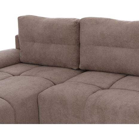 ΚΑΝΑΠΕΣ ΚΡΕΒΑΤΙ ΑΡΙΣΤΕΡΗ ΓΩΝΙΑ COMFYRA HM3336.03L ΜΠΕΖ ΥΦΑΣΜΑ 268x180x83Υεκ