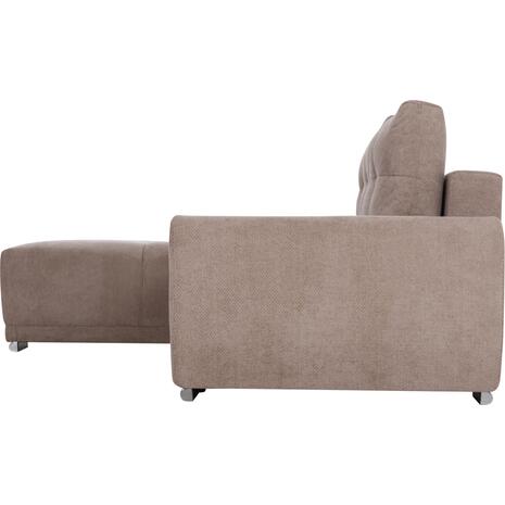 ΚΑΝΑΠΕΣ ΚΡΕΒΑΤΙ ΑΡΙΣΤΕΡΗ ΓΩΝΙΑ COMFYRA HM3336.03L ΜΠΕΖ ΥΦΑΣΜΑ 268x180x83Υεκ