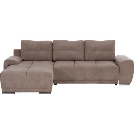 ΚΑΝΑΠΕΣ ΚΡΕΒΑΤΙ ΑΡΙΣΤΕΡΗ ΓΩΝΙΑ COMFYRA HM3336.03L ΜΠΕΖ ΥΦΑΣΜΑ 268x180x83Υεκ