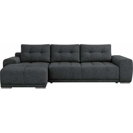 ΚΑΝΑΠΕΣ ΚΡΕΒΑΤΙ ΑΡΙΣΤΕΡΗ ΓΩΝΙΑ COMFYRA HM3336.01L ΓΚΡΙ ΥΦΑΣΜΑ 270x181x75Υεκ