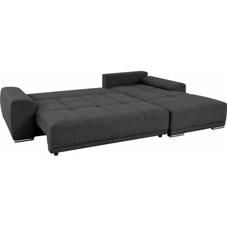 ΚΑΝΑΠΕΣ ΚΡΕΒΑΤΙ ΔΕΞΙΑ ΓΩΝΙΑ COMFYRA HM3336.01R ΓΚΡΙ ΥΦΑΣΜΑ 270x181x75Υεκ