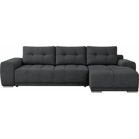 ΚΑΝΑΠΕΣ ΚΡΕΒΑΤΙ ΔΕΞΙΑ ΓΩΝΙΑ COMFYRA HM3336.01R ΓΚΡΙ ΥΦΑΣΜΑ 270x181x75Υεκ