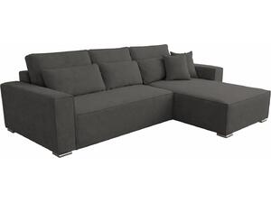 ΚΑΝΑΠΕΣ ΚΡΕΒΑΤΙ ΑΝΑΣΤΡΕΨΙΜH ΓΩΝΙΑ CORNERA HM3335.01 ΓΚΡΙ ΥΦΑΣΜΑ 269x155x89Yεκ