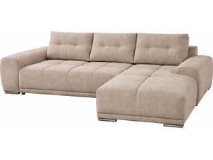 ΚΑΝΑΠΕΣ ΚΡΕΒΑΤΙ ΔΕΞΙΑ ΓΩΝΙΑ COMFYRA HM3336.03R ΜΠΕΖ ΥΦΑΣΜΑ 270x181x75Υεκ